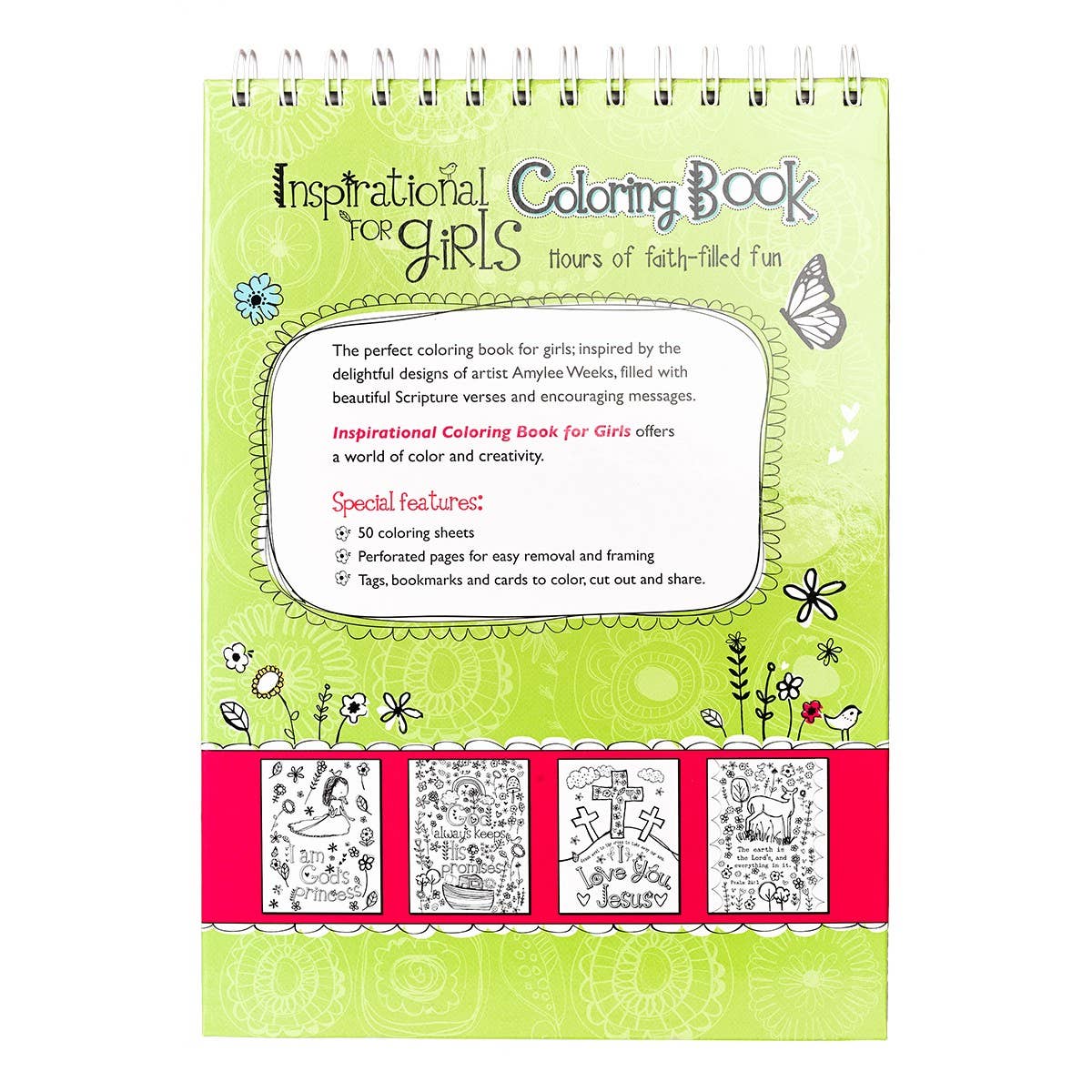 Inspirational Coloring Book For Girls