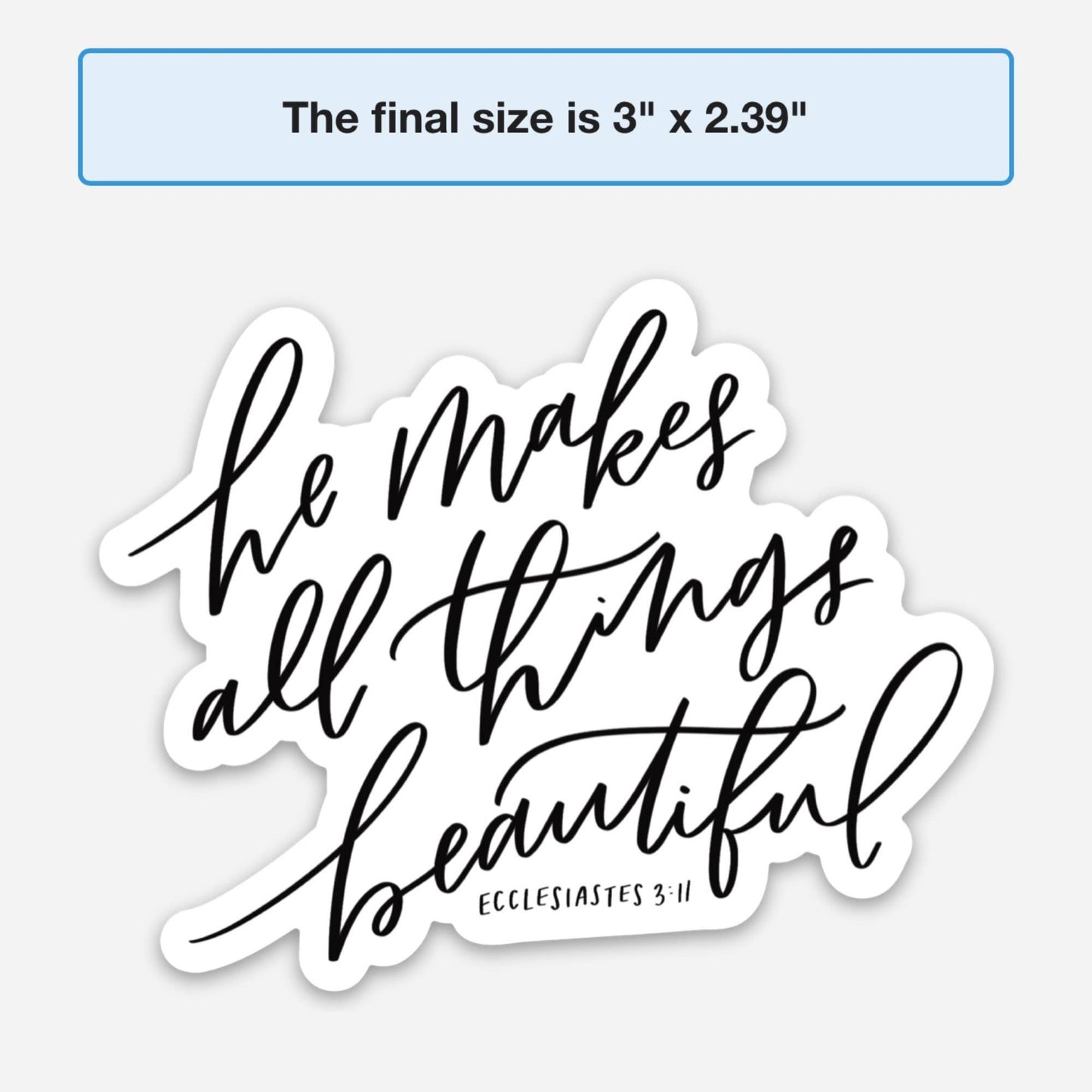 God Sticker | Ecclesiastes 3:11