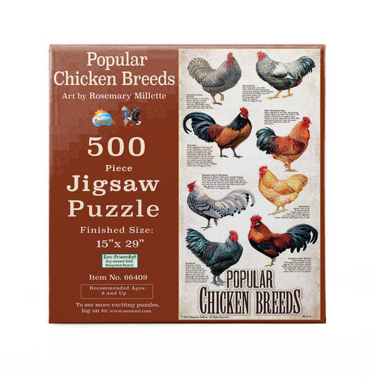 Popular Chicken Breeds | 500 pc Puzzle