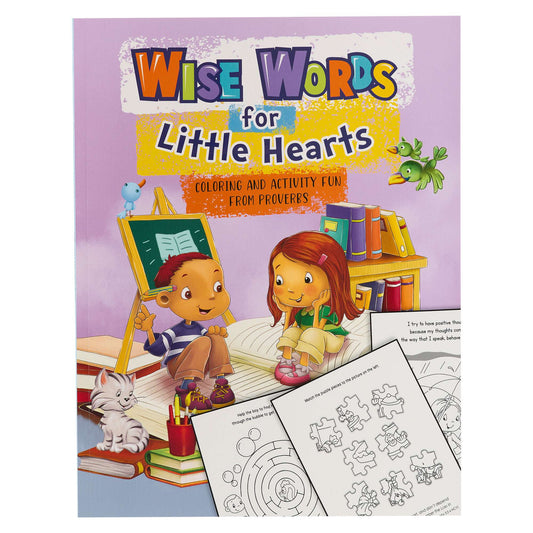 Wise Words for Little Hearts | Coloring and Activity Book