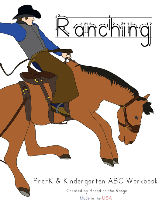 Ranching: Pre-K & Kindergarten ABC Workbook