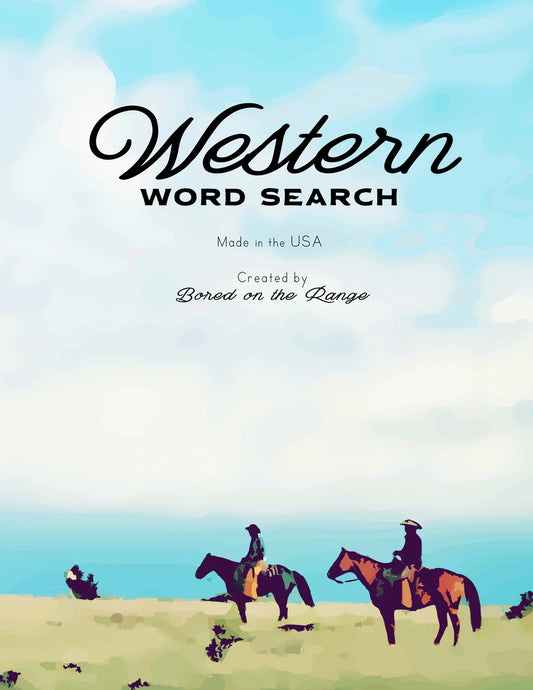 Western Word Search Book