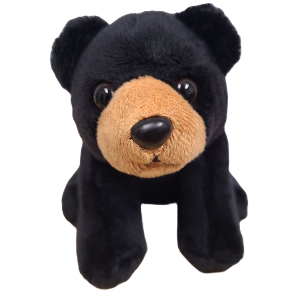 Russ the Canned Black Bear | Stuffed Zoo Plush w/Jokes |Gift: Pop Top Lid