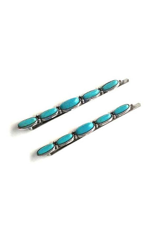 WESTERN TURQUOISE BOBBY PIN SET