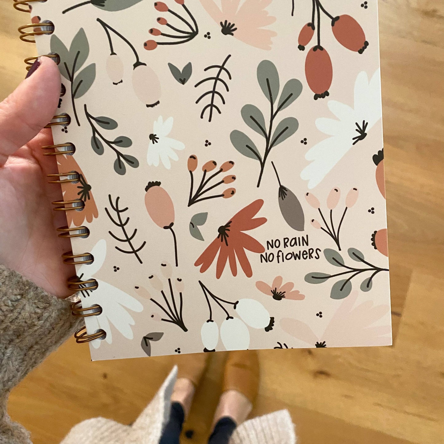 No Rain, No Flowers | Soft Cover Journal