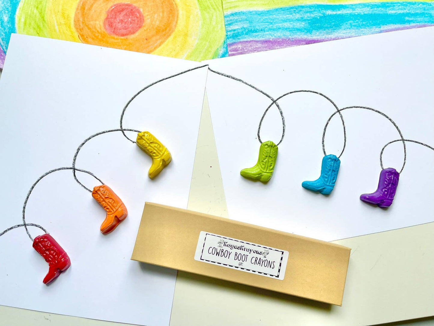 Cowboy Boot Crayons Gift Box